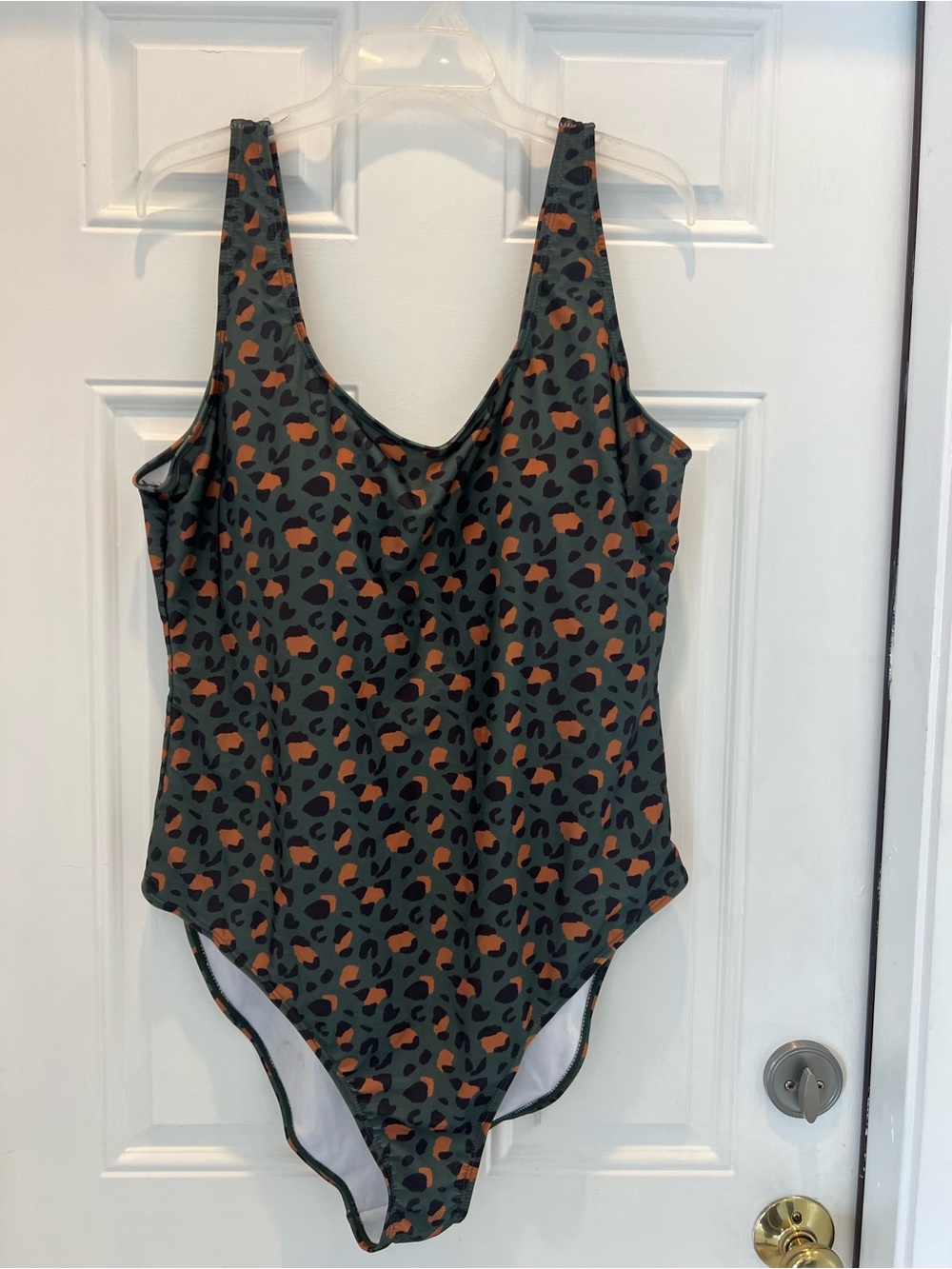 Nicole Miller Studio Lined Swimsuit One Piece Animal Print Size 3X # 979